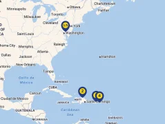 Mapa plavby