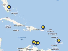 Mapa plavby