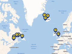 Mapa plavby