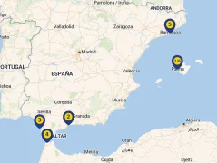Mapa plavby