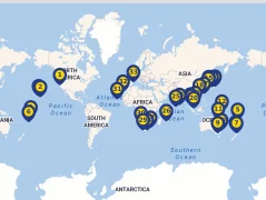 Mapa plavby