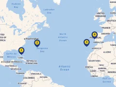 Mapa plavby