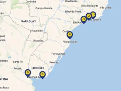 Mapa plavby