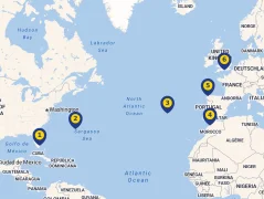 Mapa plavby