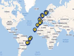 Mapa plavby