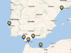 Mapa plavby