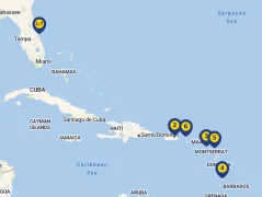 Mapa plavby