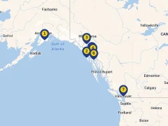 Mapa plavby